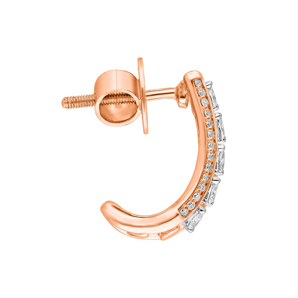 Delicate Rose Gold Earrings-Earrings-OER22139-D300X0B