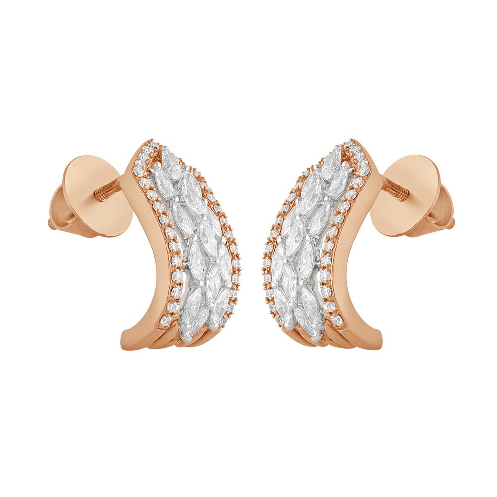 Refined Diamond Earrings-Earrings-OER22140-D300X0B