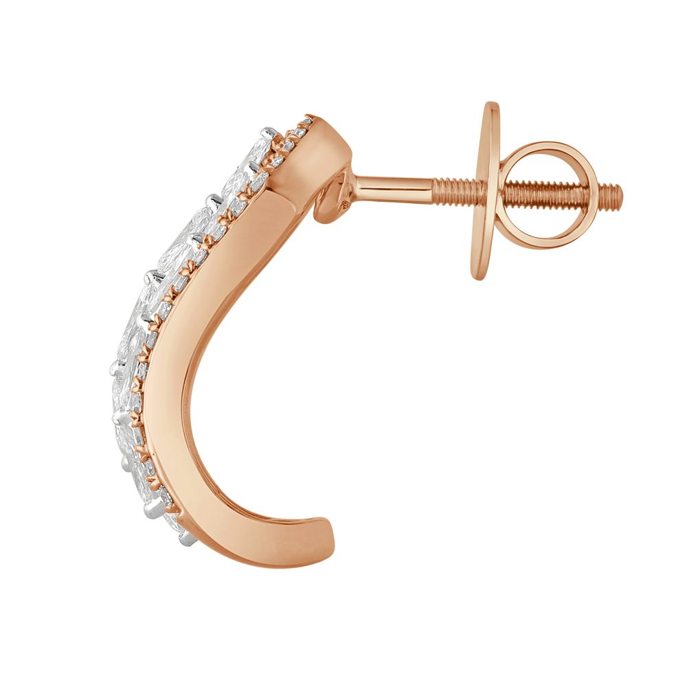 Refined Diamond Earrings-Earrings-OER22140-D300X0B