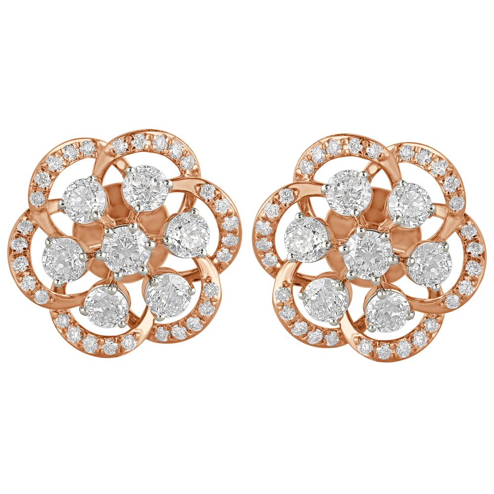 Mesmerising Diamond Crown Star Earrings-Earrings-OER23004-M300X0B