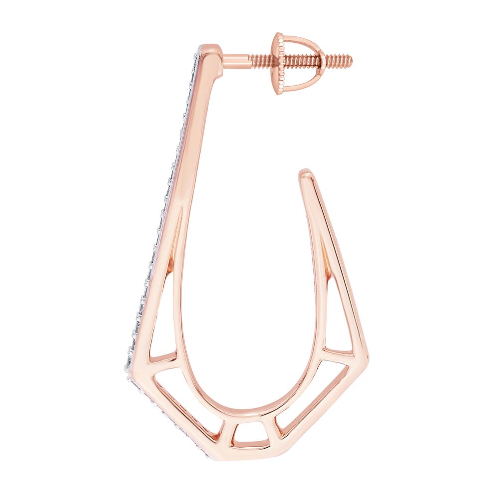 Simple Rose Gold Desired Earrings-Earrings-OER23018-D400X0B