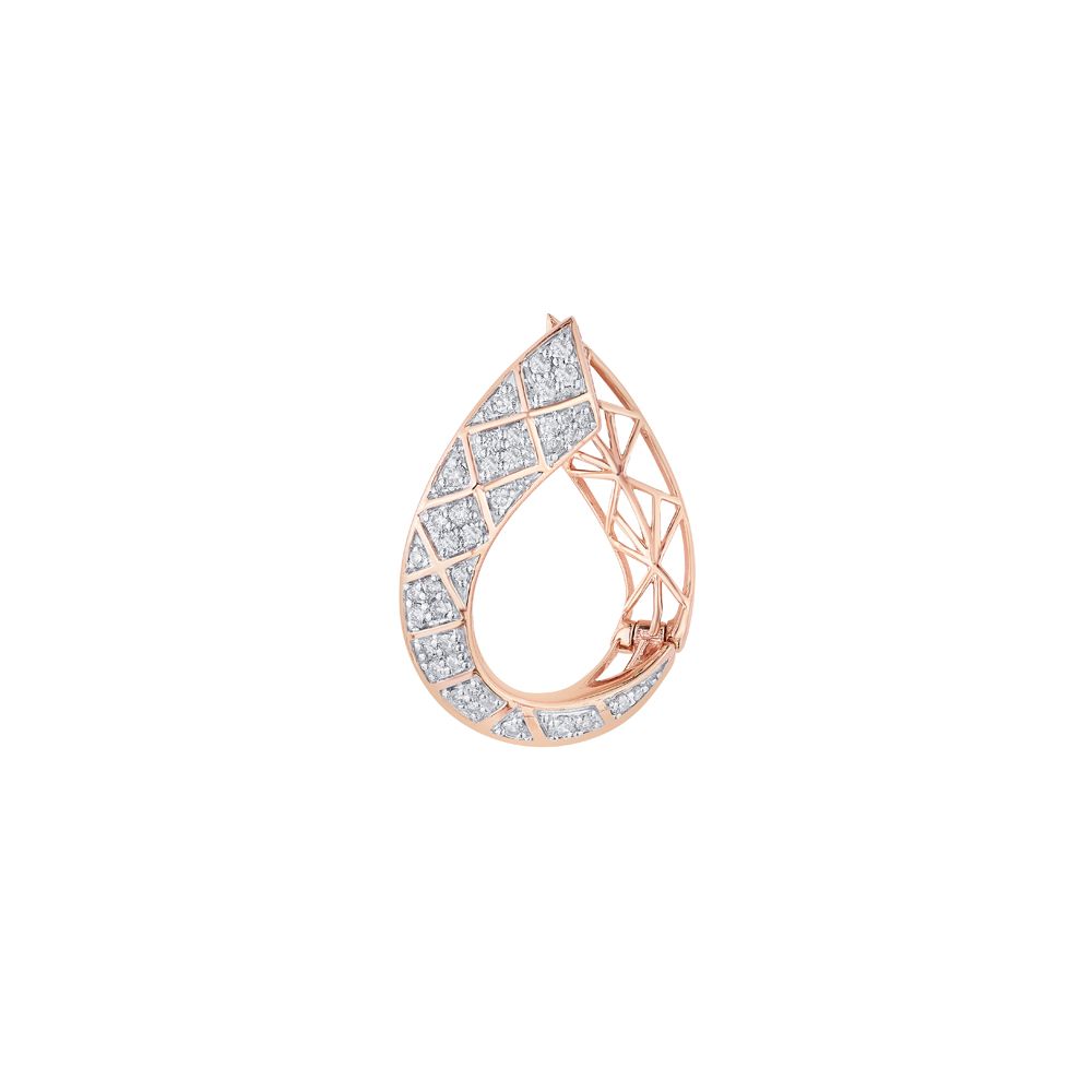 Dazzling Rose Gold and Diamond Desired Earrings-Earrings-OER23023-D400X0B