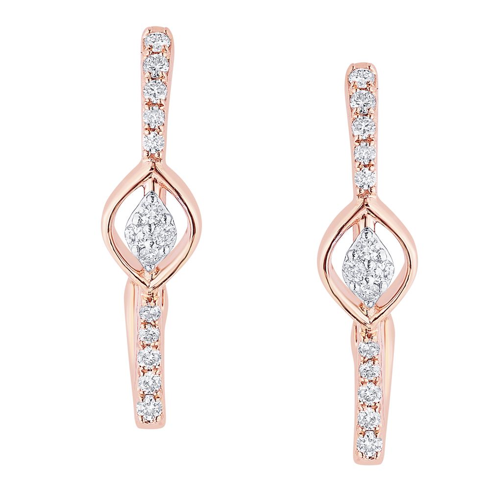 Glamorous Diamond Earrings-Earrings-OER23025-D400X0B