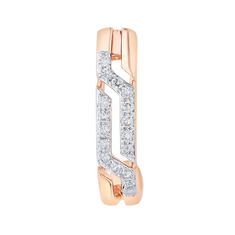 Pretty Diamond and Gold Earrings-Earrings-OER23027-D400X0B