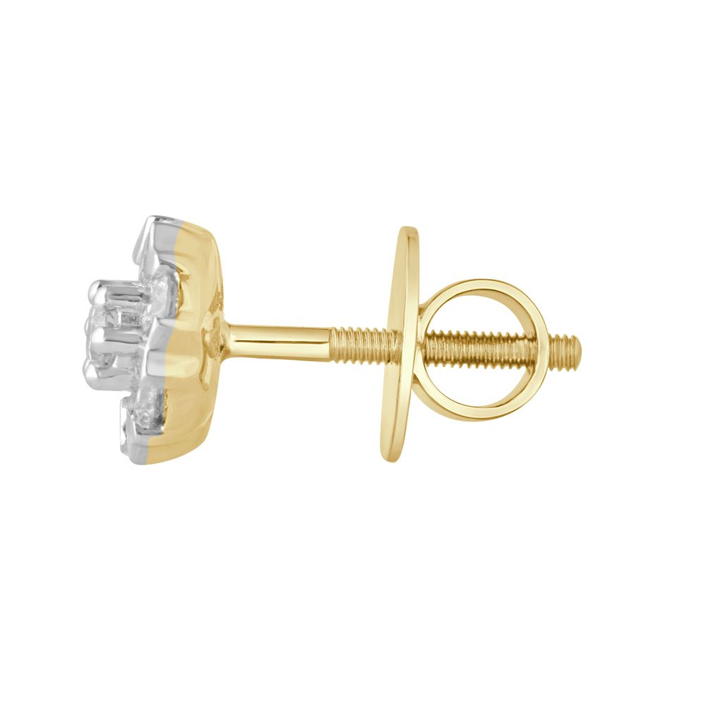 Dainty Heart Design Diamond Earrings-Earrings-OER23029-D900R0C