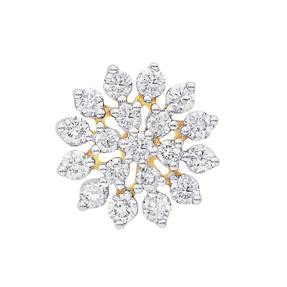 Gleaming 18KT Yellow Gold Earrings-Earrings-OER23035-D400R0B