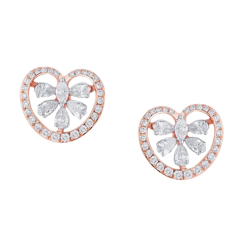 Premium Diamond Stud Earrings-Earrings-OER23038-D300X0B