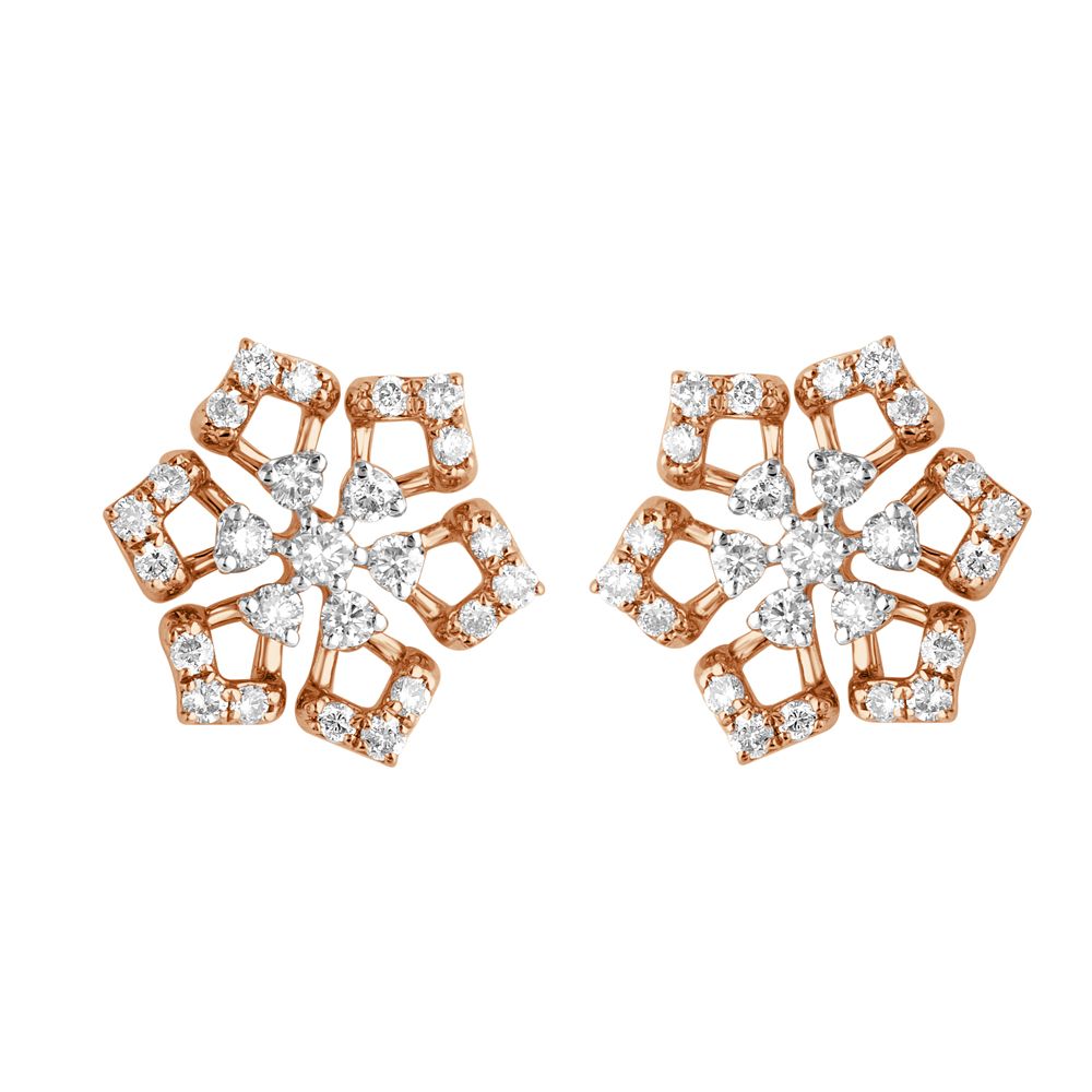 Intricate Rose Gold Earrings-Earrings-OER23048-D400X0B