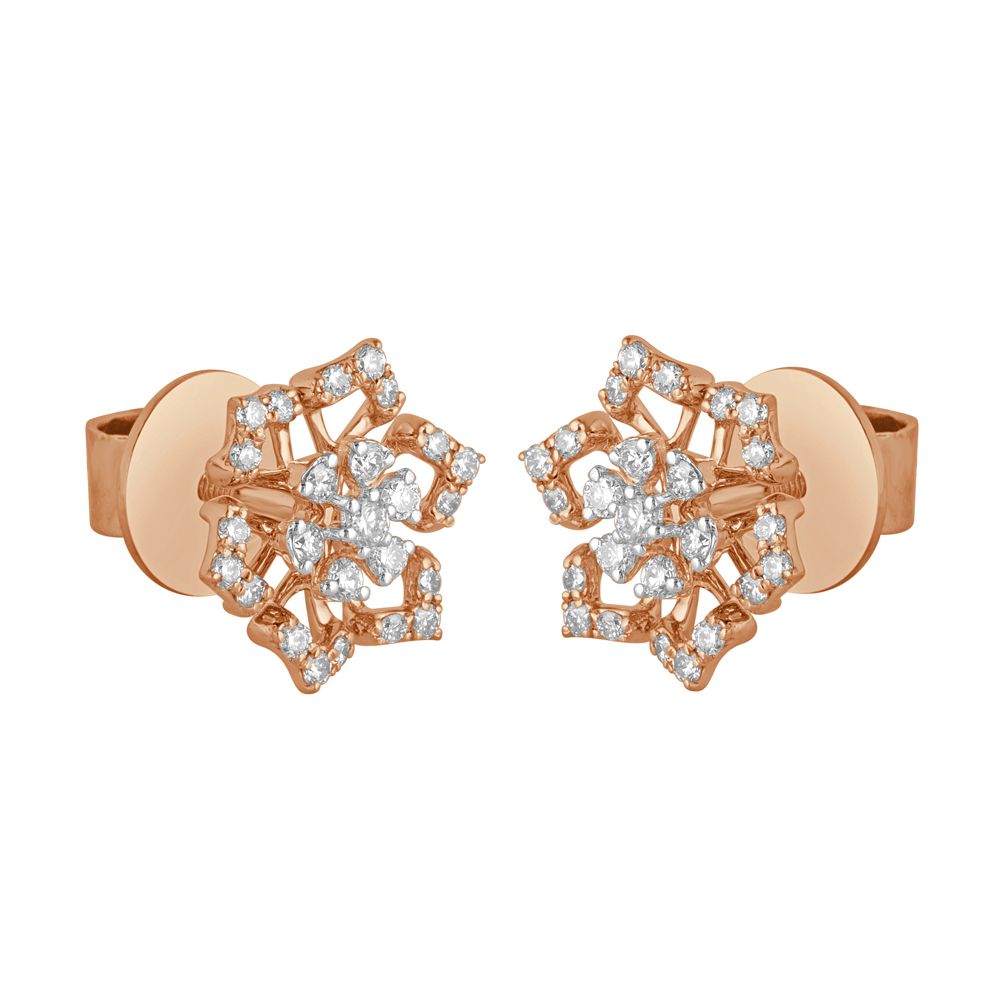 Intricate Rose Gold Earrings-Earrings-OER23048-D400X0B