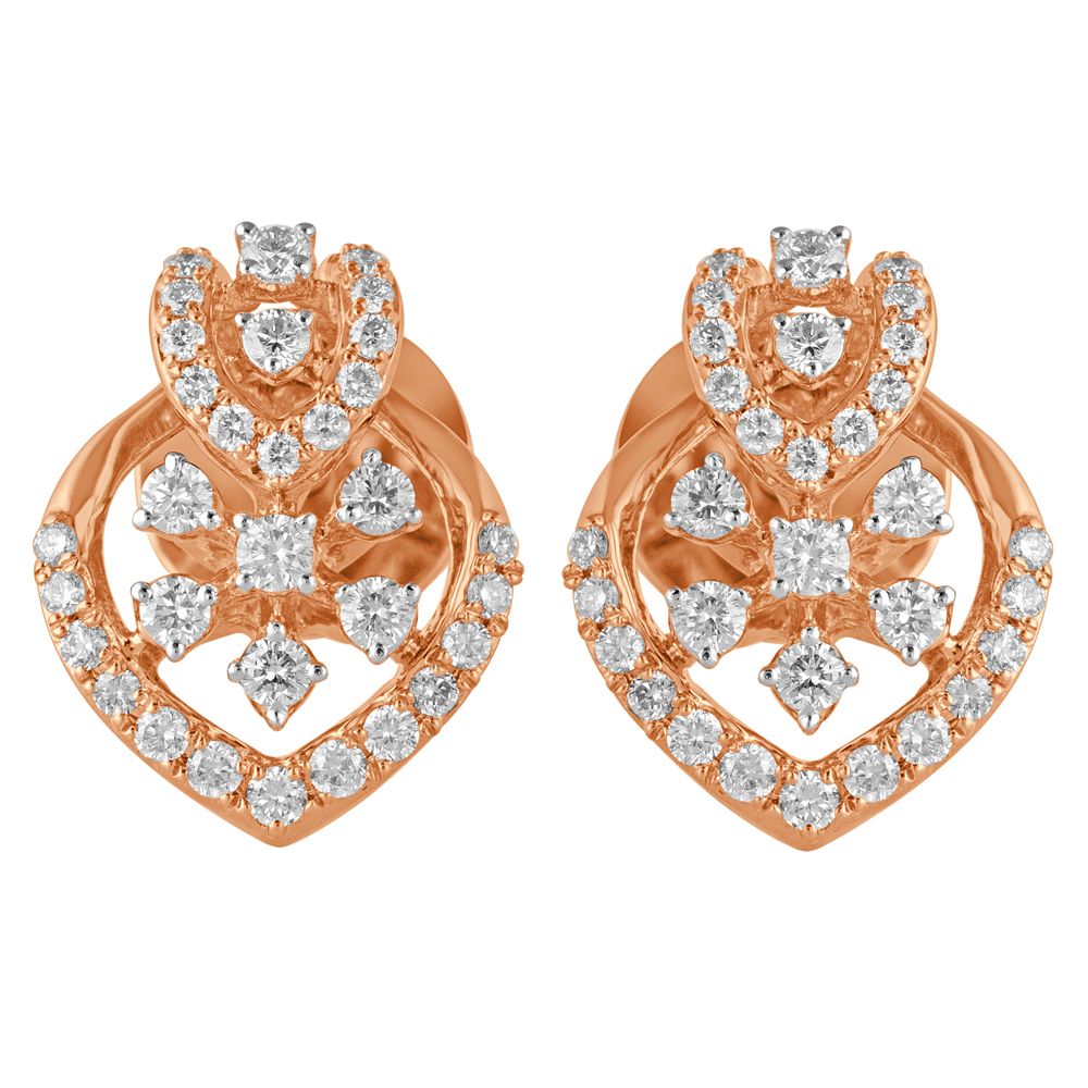 Sparkling Perfection Diamond Stud Earrings-Earrings-OER23049-D400X0B