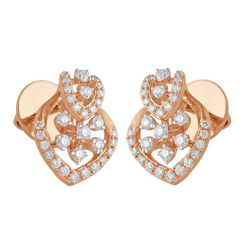 Sparkling Perfection Diamond Stud Earrings-Earrings-OER23049-D400X0B