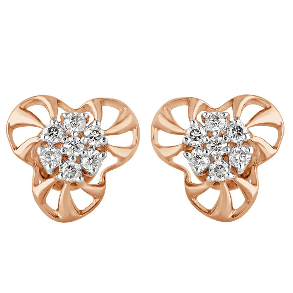 Contemporary Earrings With Diamonds-Earrings-OER23060-D900X0C