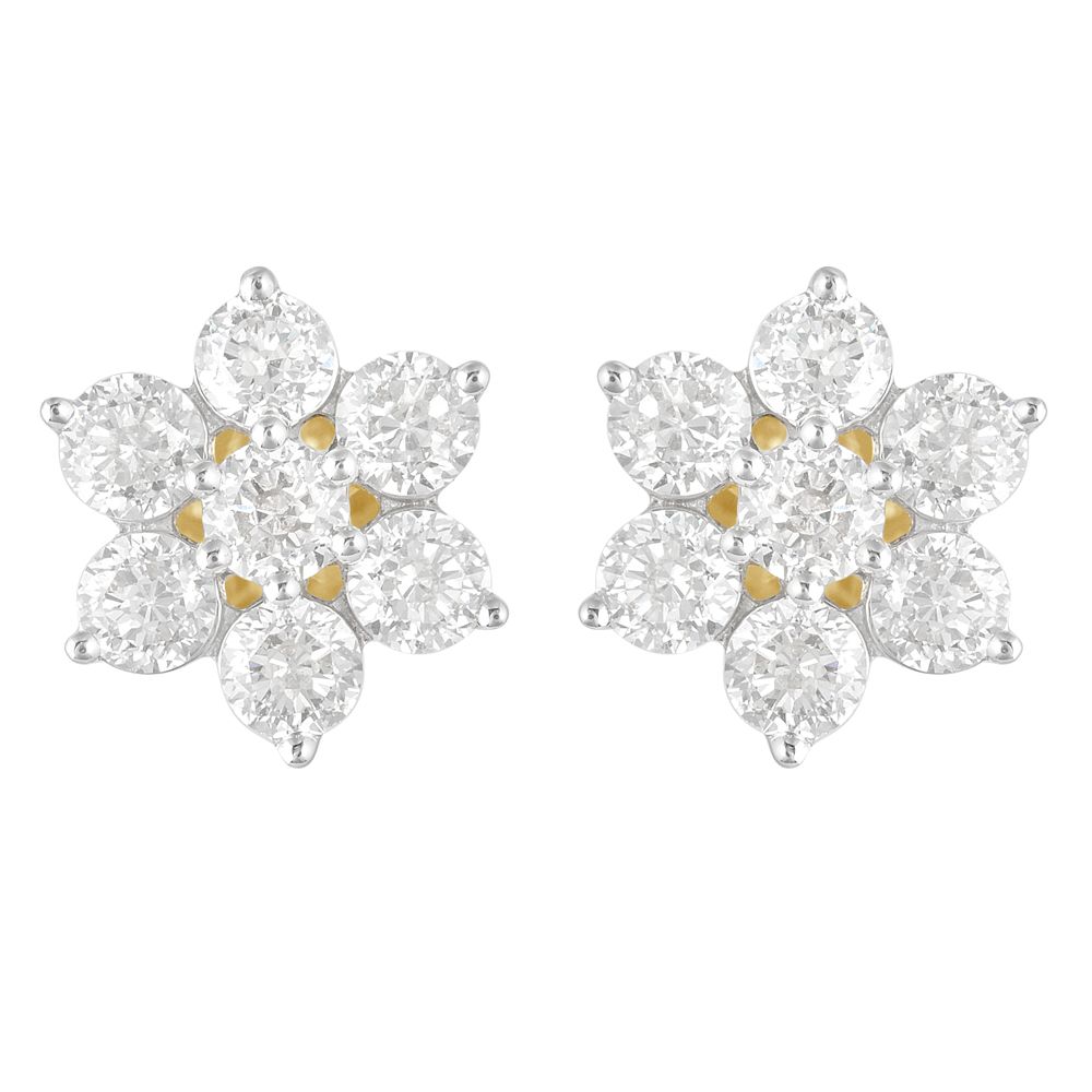 Ecletic Gold Crown Star Earrings-Earrings-OER23064-A300R0B