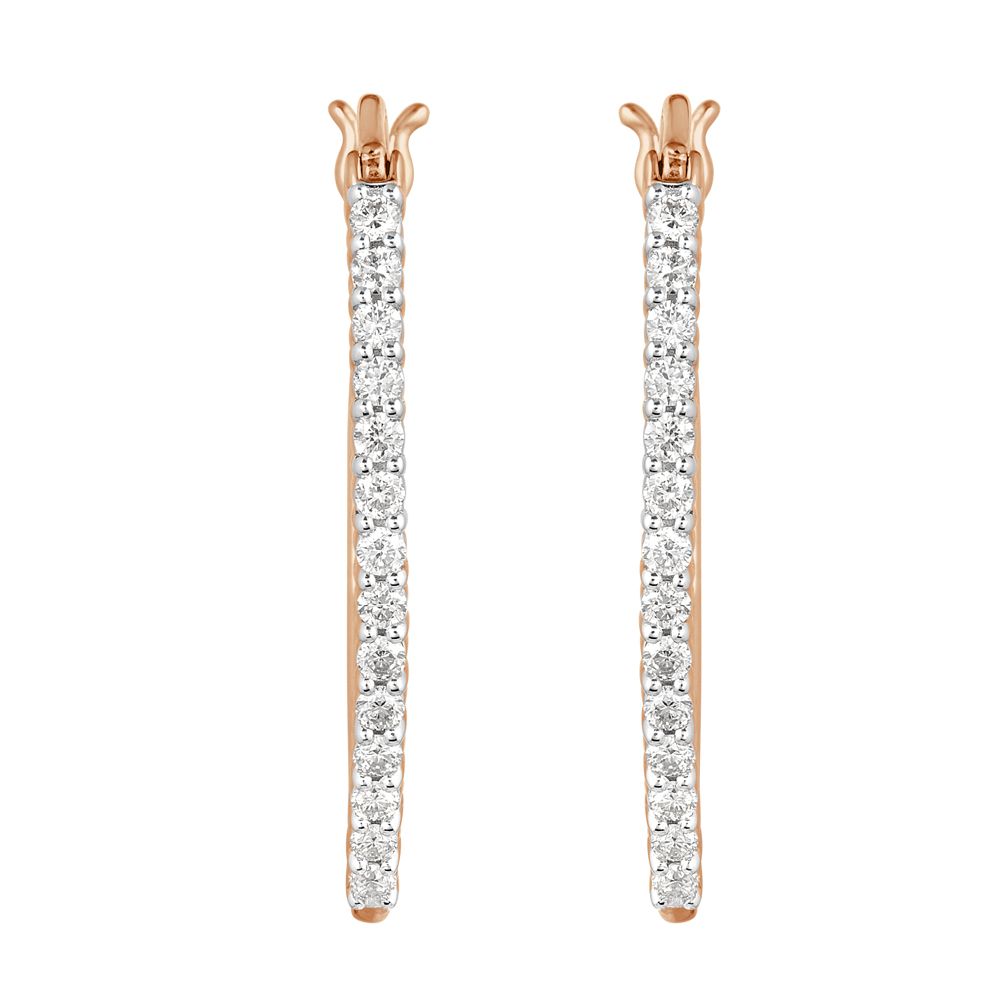 Captivating Diamond and Gold Desired Earrings-Earrings-OER23067-D400X0B