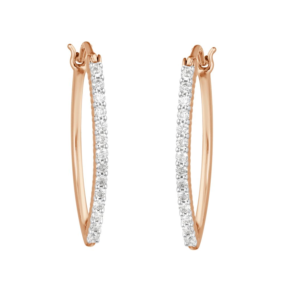 Captivating Diamond and Gold Desired Earrings-Earrings-OER23067-D400X0B