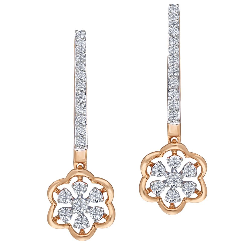 Embellished Diamond Earrings-Earrings-OER23071-D300X0B