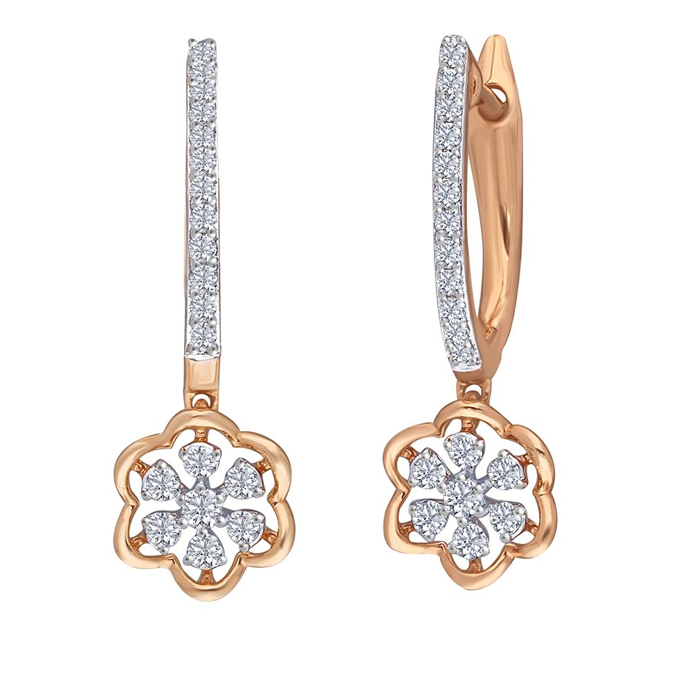 Embellished Diamond Earrings-Earrings-OER23071-D300X0B