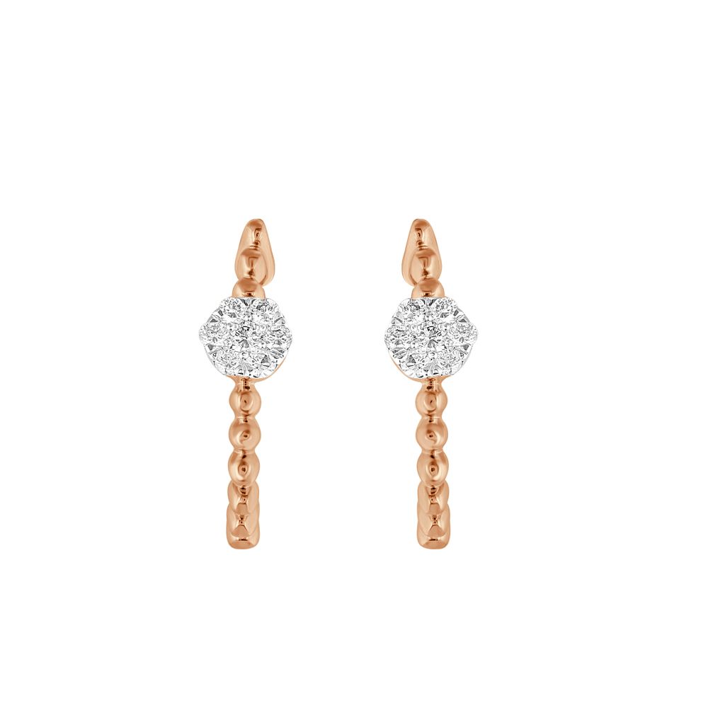 Charming Cluster Design Diamond Earrings-Earrings-OER23074-D400X0B