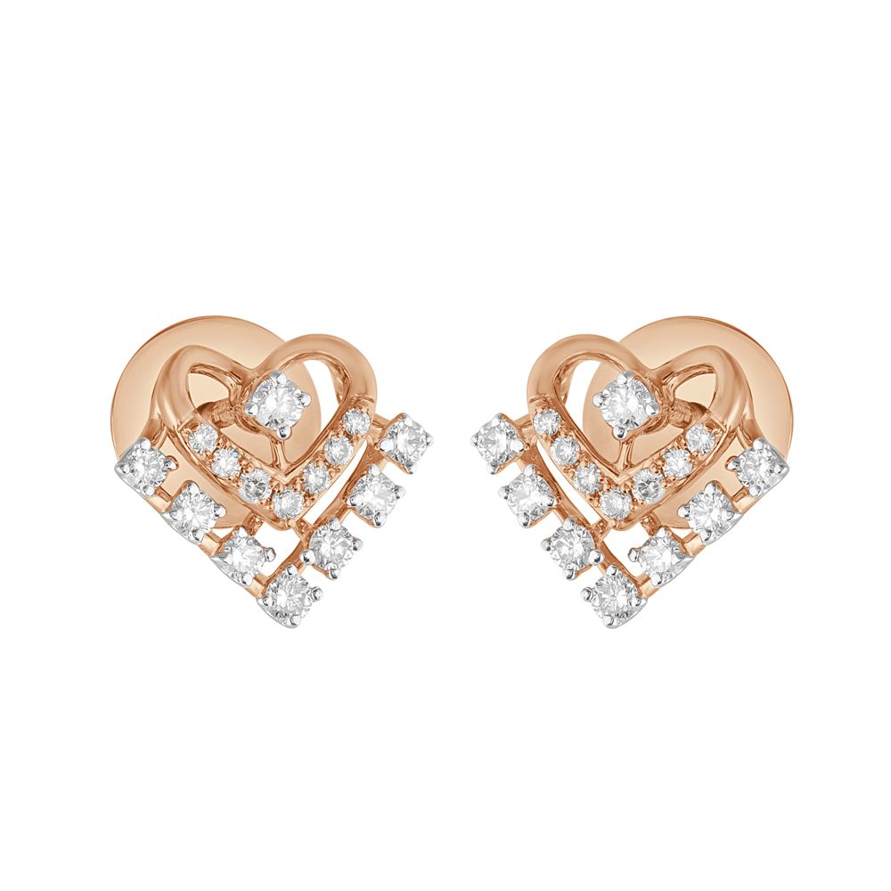 Romantic Diamond Earrings-Earrings-OER23077-D400X0B