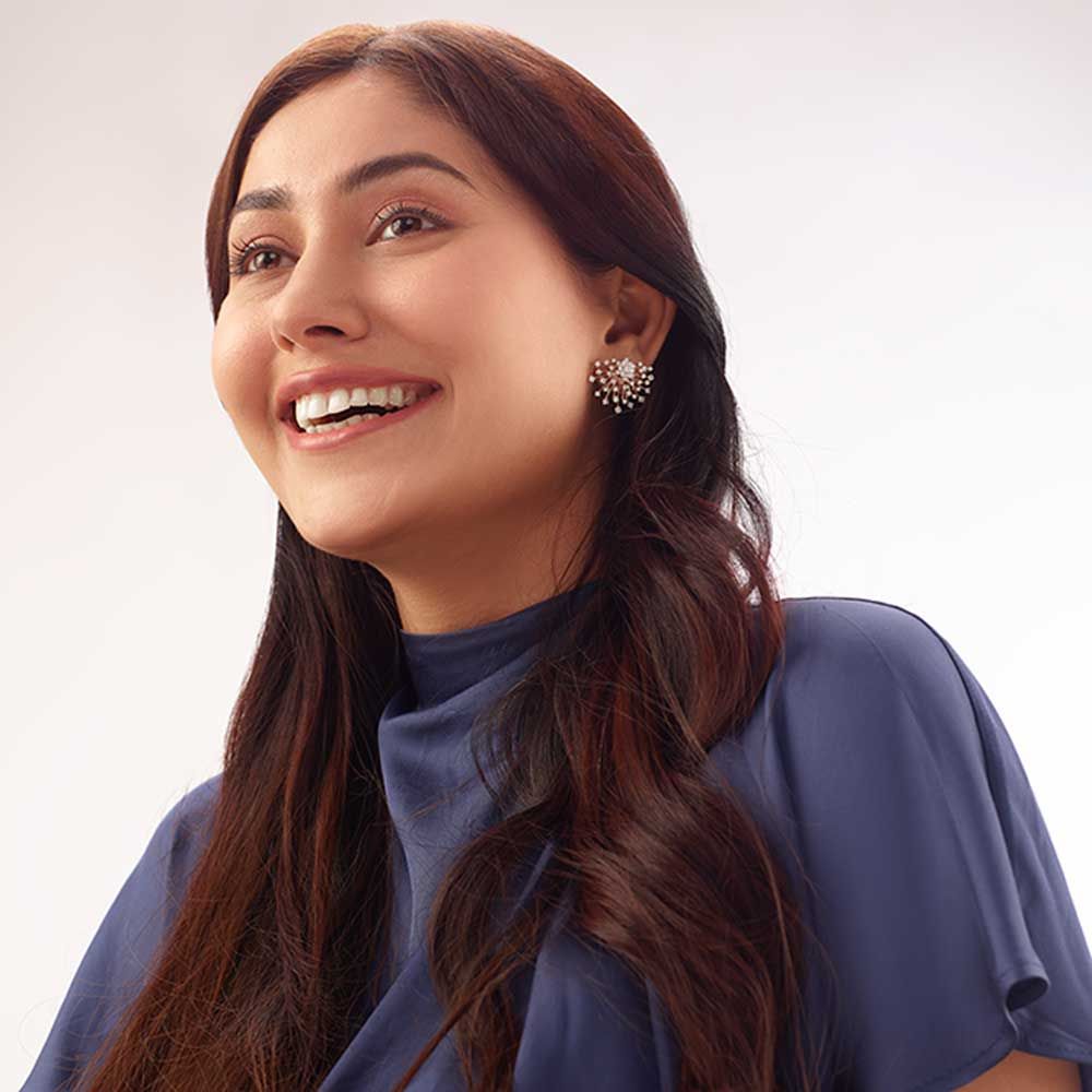 Occasion wear Diamond and Rose Gold Earrings-New Arrivals-OER23107-D300X0B