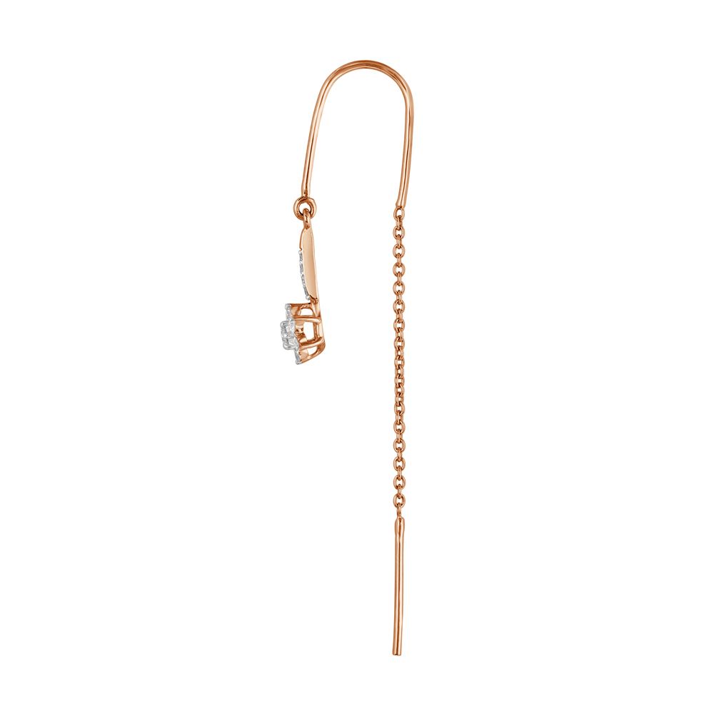 Bejewelled 18KT Rose Gold Hanging Earrings-Earrings-OER23118-D300X0B