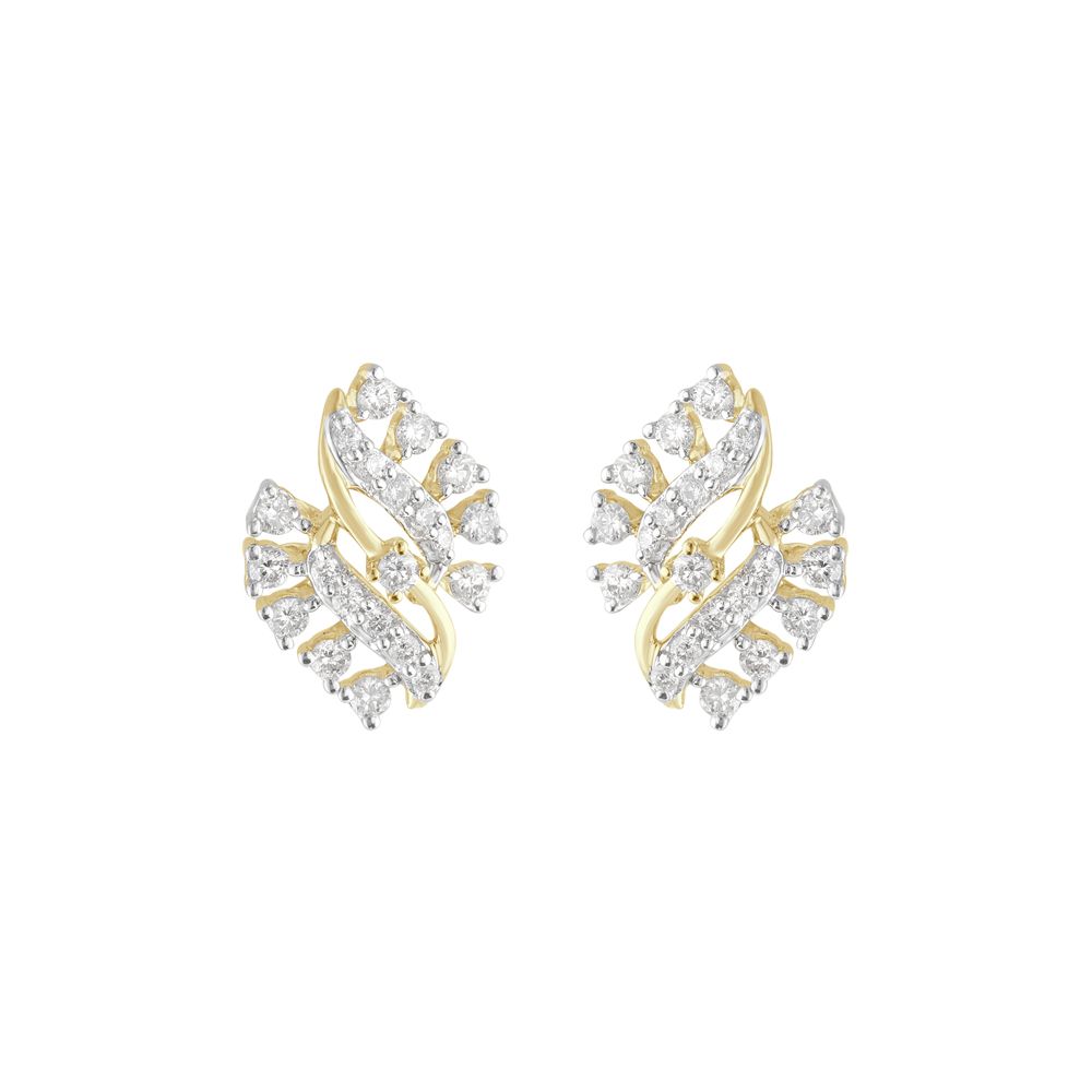 Gorgeous Rose Gold Diamond Earrings-Earrings-OER23121-D900X0C