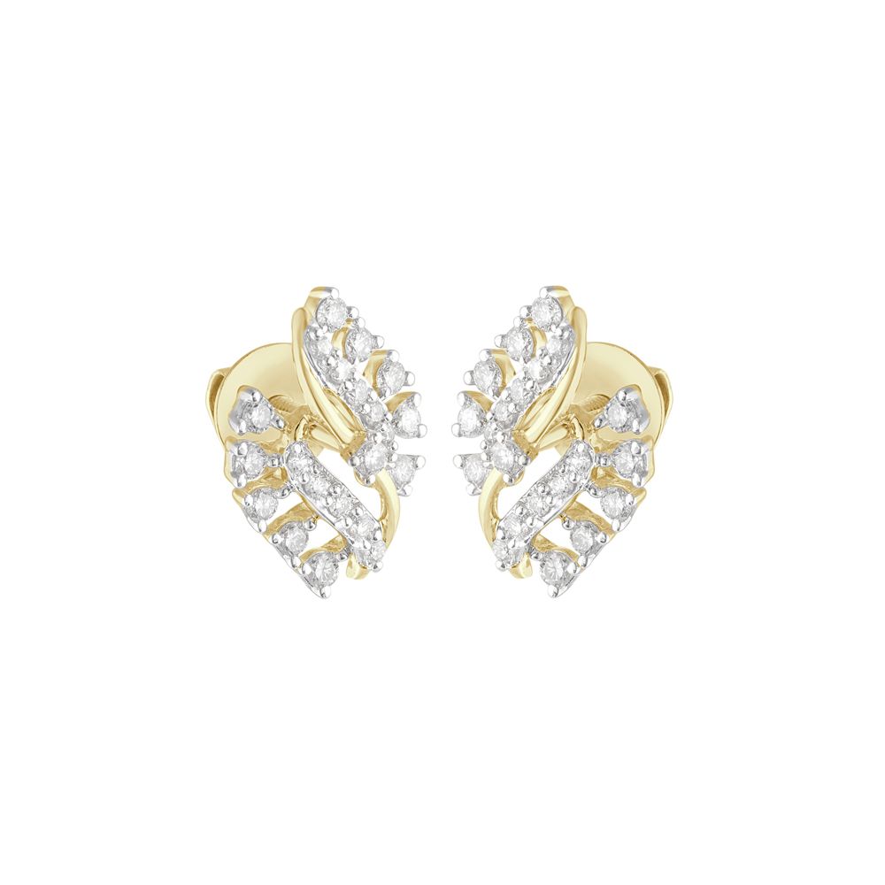 Gorgeous Rose Gold Diamond Earrings-Earrings-OER23121-D900X0C
