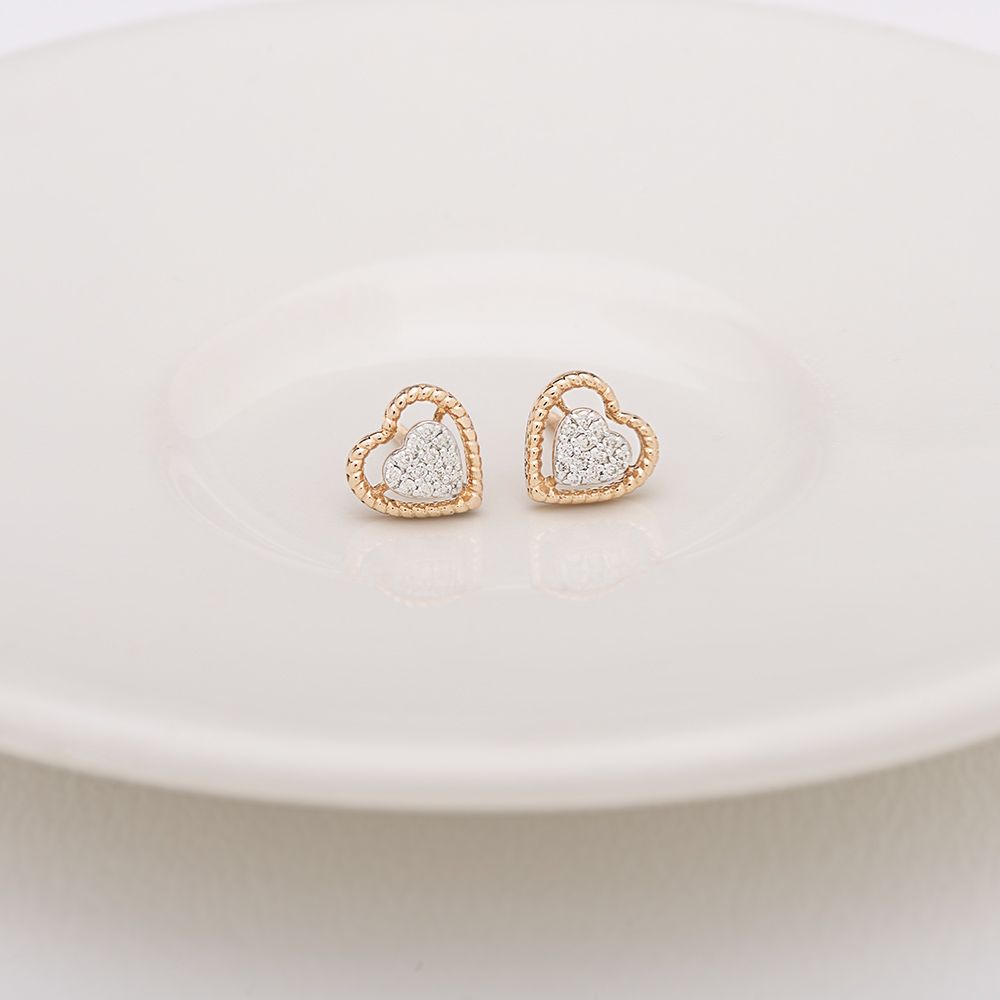 Iconic Elegance Diamond Stud Earrings-Earrings-OER23145-D900X0C