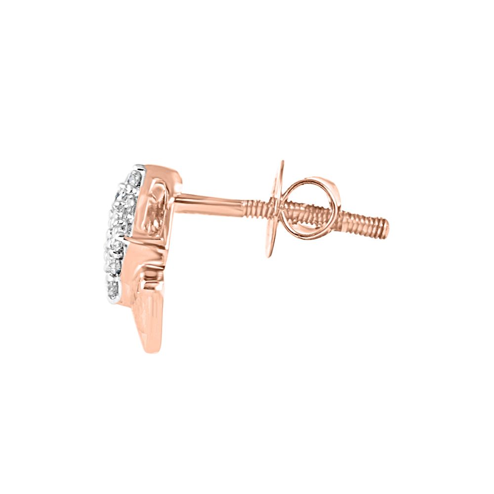 Effortless Elegance Diamond Rose Gold Earrings-Earrings-OER23147-D900X0C