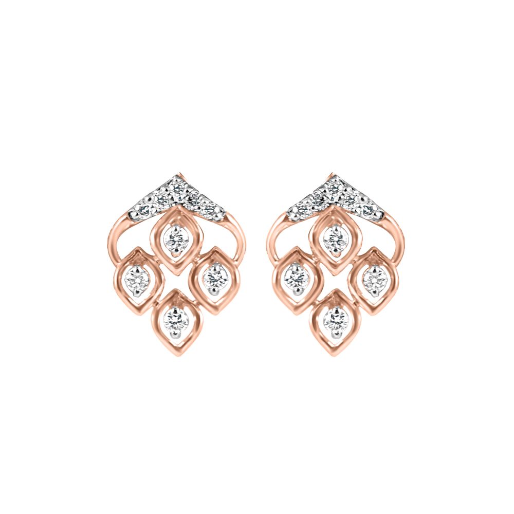 Classic Glamour Diamond Stud Earrings-Earrings-OER23148-D900X0C