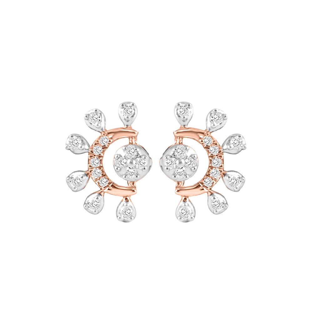 Chic Diamond Stud Earrings-Earrings-OER23151-D900X0C