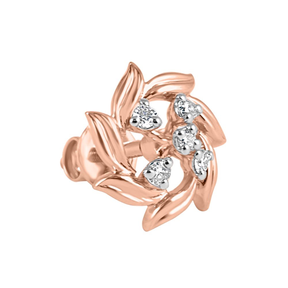 Glimmering Diamond Rose Gold Earrings-Earrings-OER23153-D900X0C