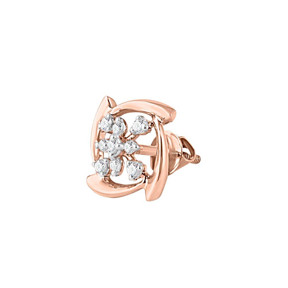 Timeless Treasures Rose Gold Diamond Earrings-Earrings-OER23162-D900X0C