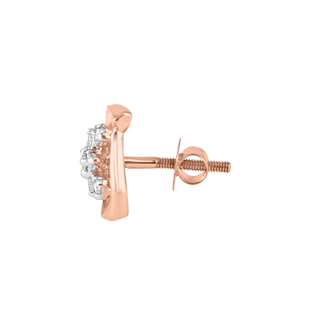 Timeless Treasures Rose Gold Diamond Earrings-Earrings-OER23162-D900X0C