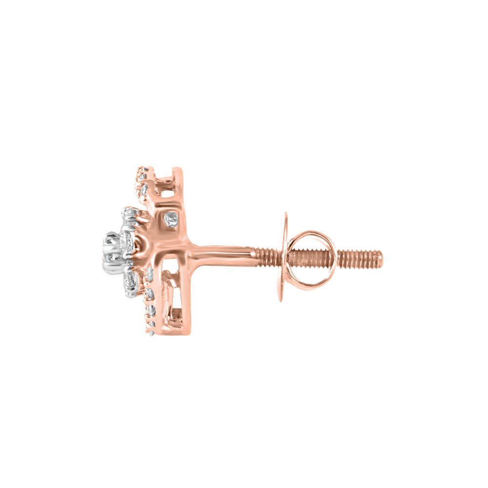 Glittering Grace Diamond Rose Gold Earrings-Earrings-OER23164-D900X0C