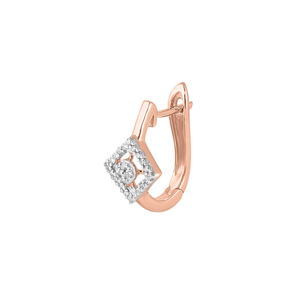 Enchanting Diamond Rose Gold Earring-Earrings-OER23I03-D900X0C