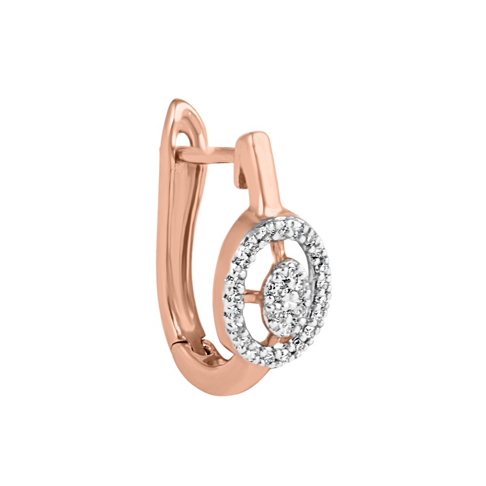 Majestic Diamond Rose Gold Earring-Earrings-OER23I04-D900X0C
