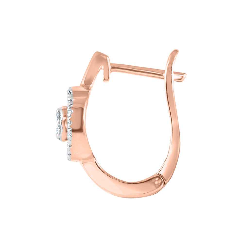 Graceful Diamond Rose Gold Earring-Earrings-OER23I05-D900X0C