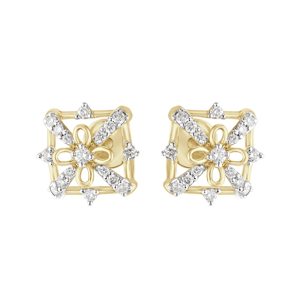 Dazzling Geometric Diamond Suds-Earrings-OER23I19-D400R0C