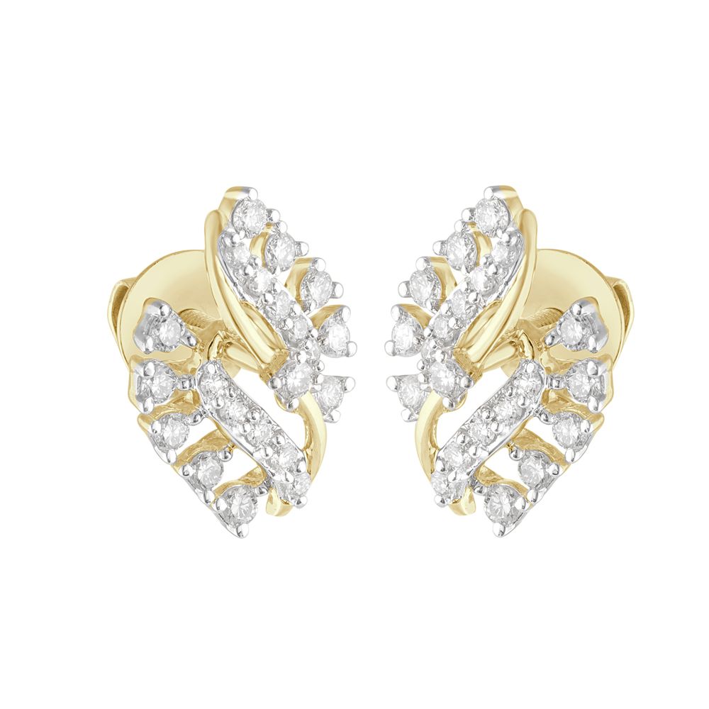 Exquisite Platinum Diamond Earring-Earrings-OER23I21-D400R0C