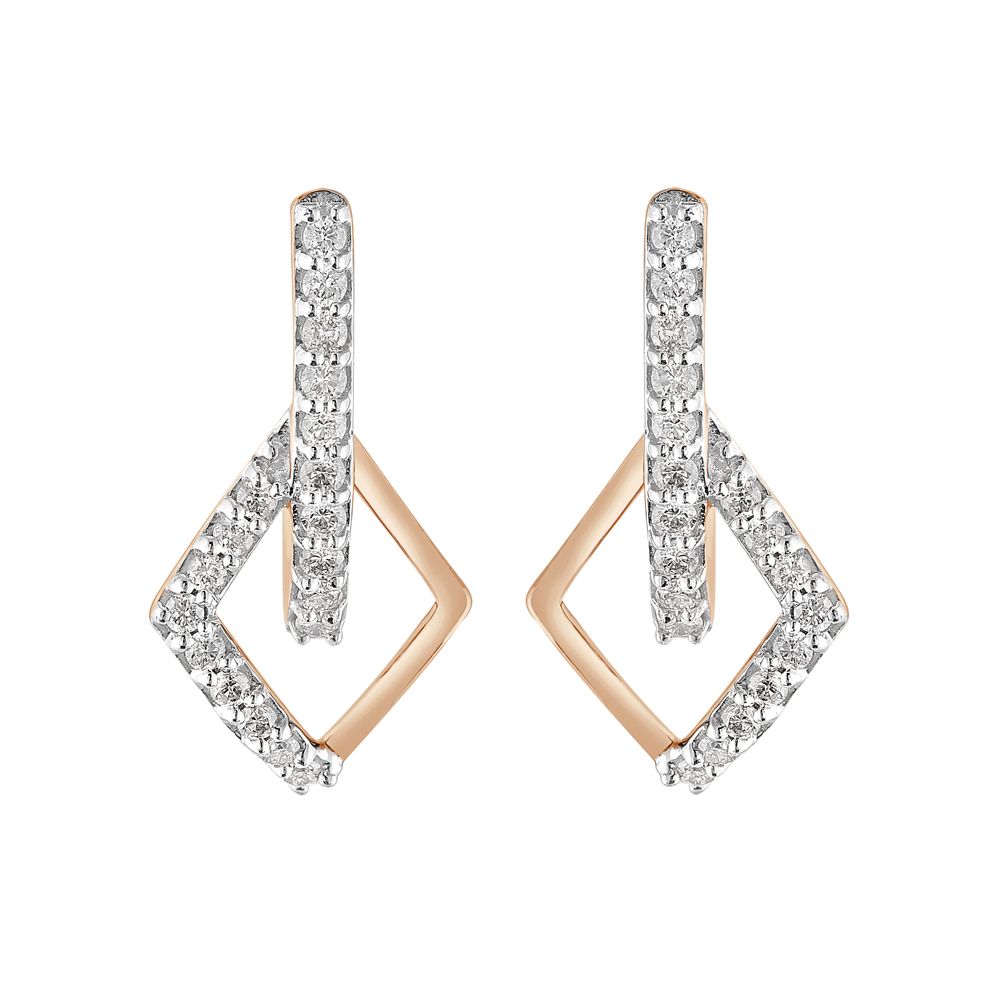 Buy Minimalist Geometric Design Diamond Studs OER23I23-D400X0C