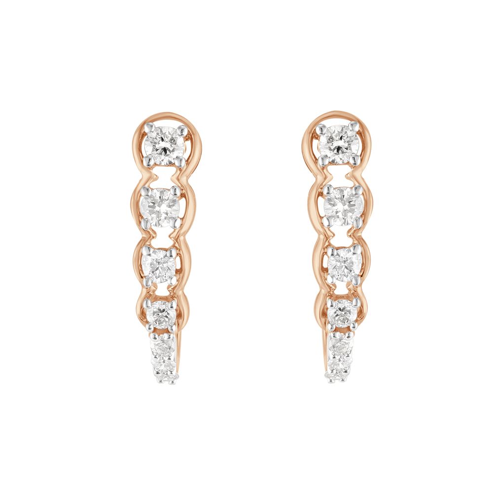 Intriguing Rose Gold Earrings-Earrings-OER23I25-D400X0C