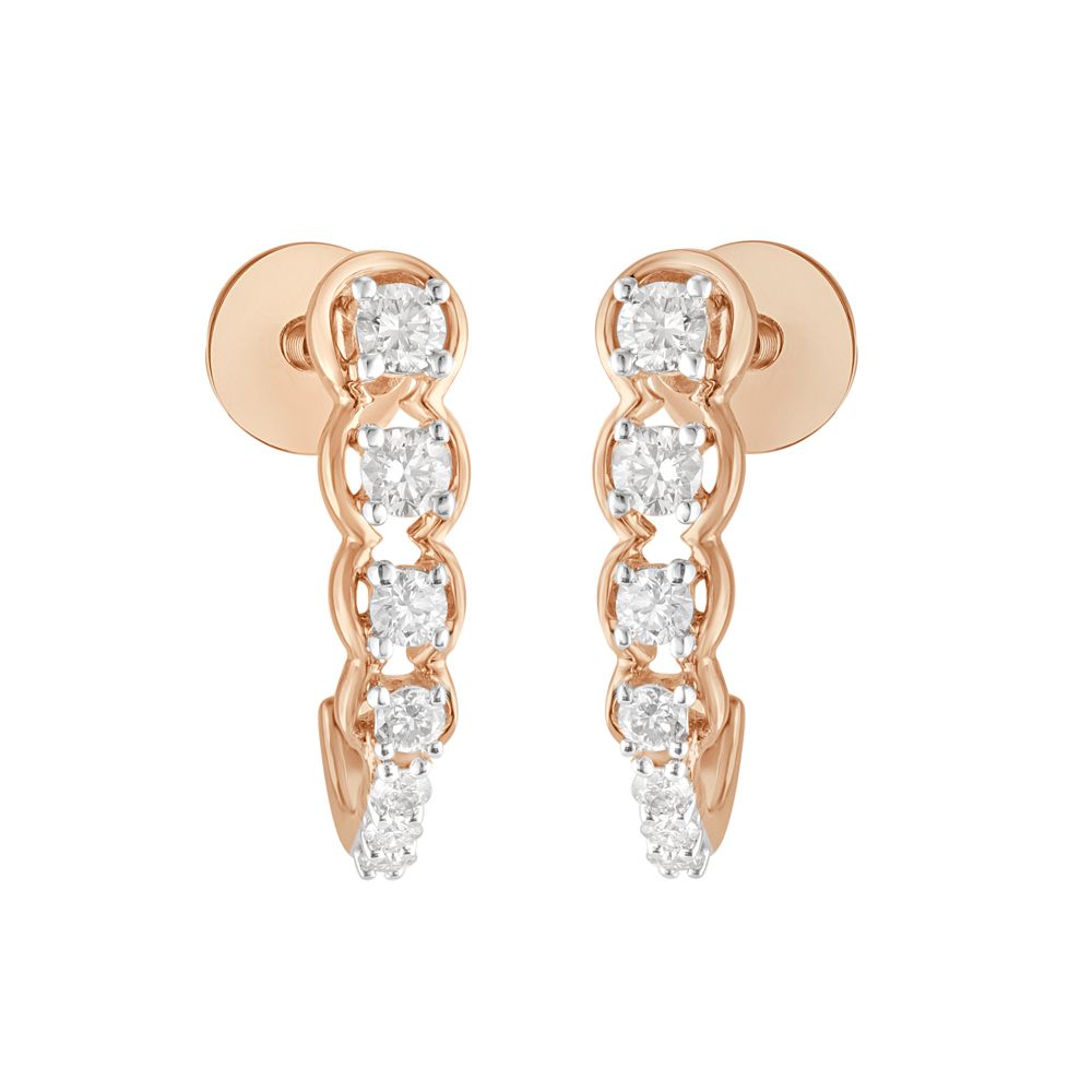 Intriguing Rose Gold Earrings-Earrings-OER23I25-D400X0C