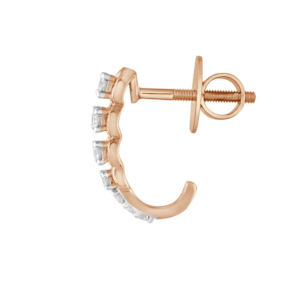 Intriguing Rose Gold Earrings-Earrings-OER23I25-D400X0C