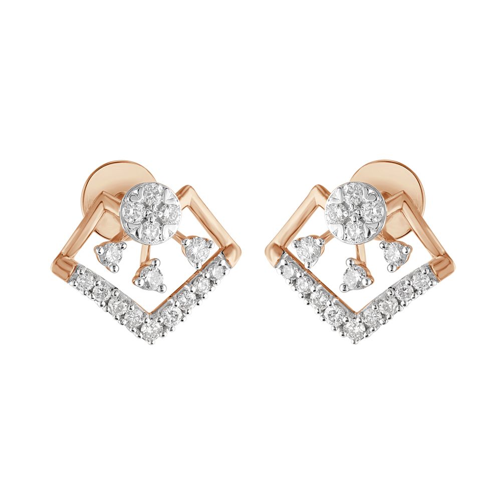 Precious 14Kt Rose Gold Studs-Earrings-OER23I27-D400X0C