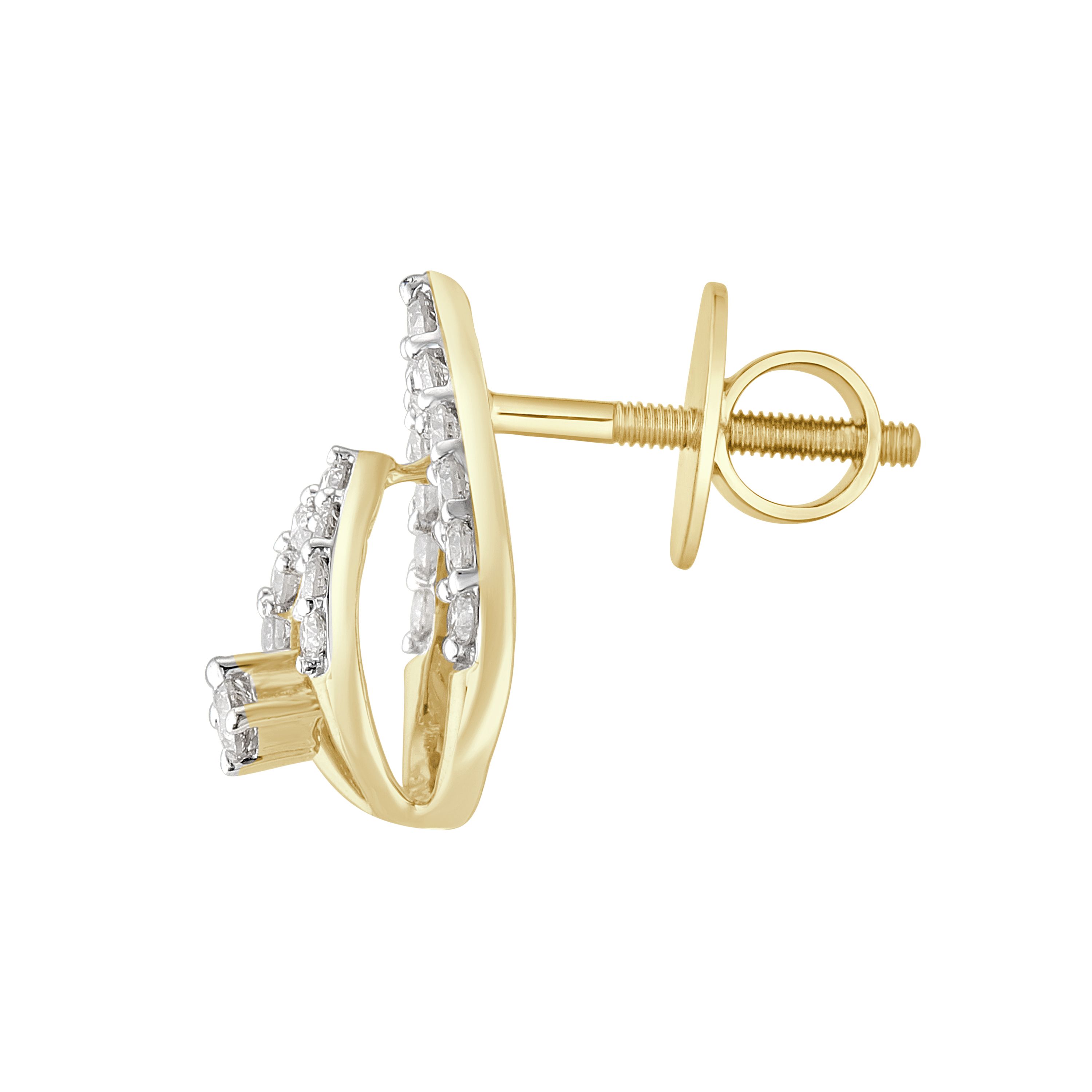 Compelling Drop Diamond Studs-Earrings-OER23I29-D400R0C