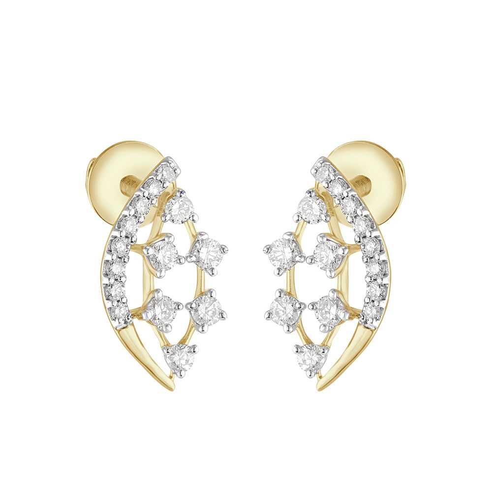 Contemporary Diamond Studs-Earrings-OER23I32-D400R0C