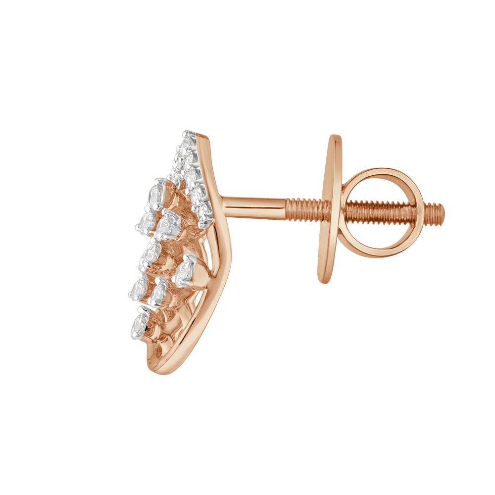 Classy Drop Design Diamond Studs-Earrings-OER23I33-D400X0C