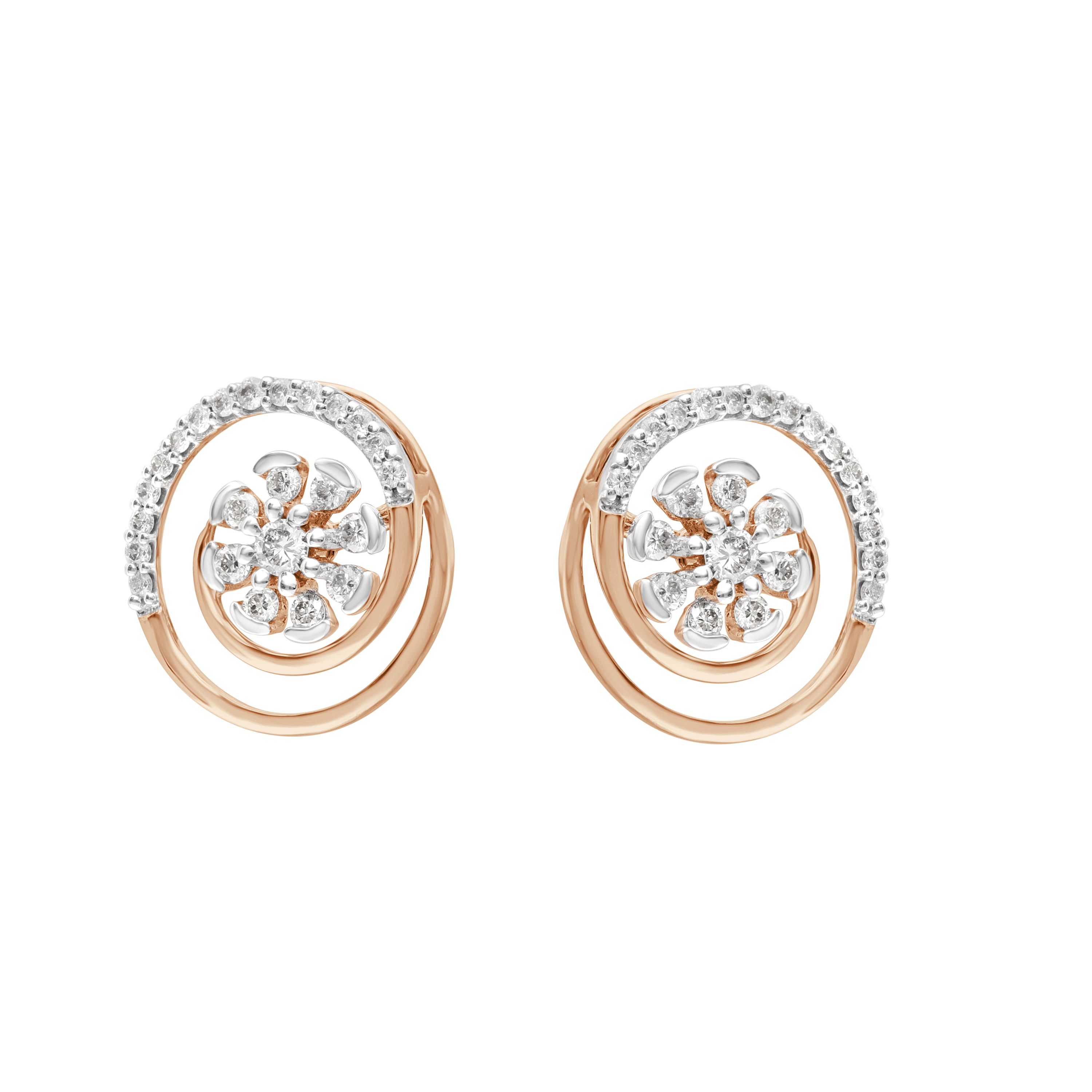 Striking Rose Gold Studs-Earrings-OER23I34-D400X0C