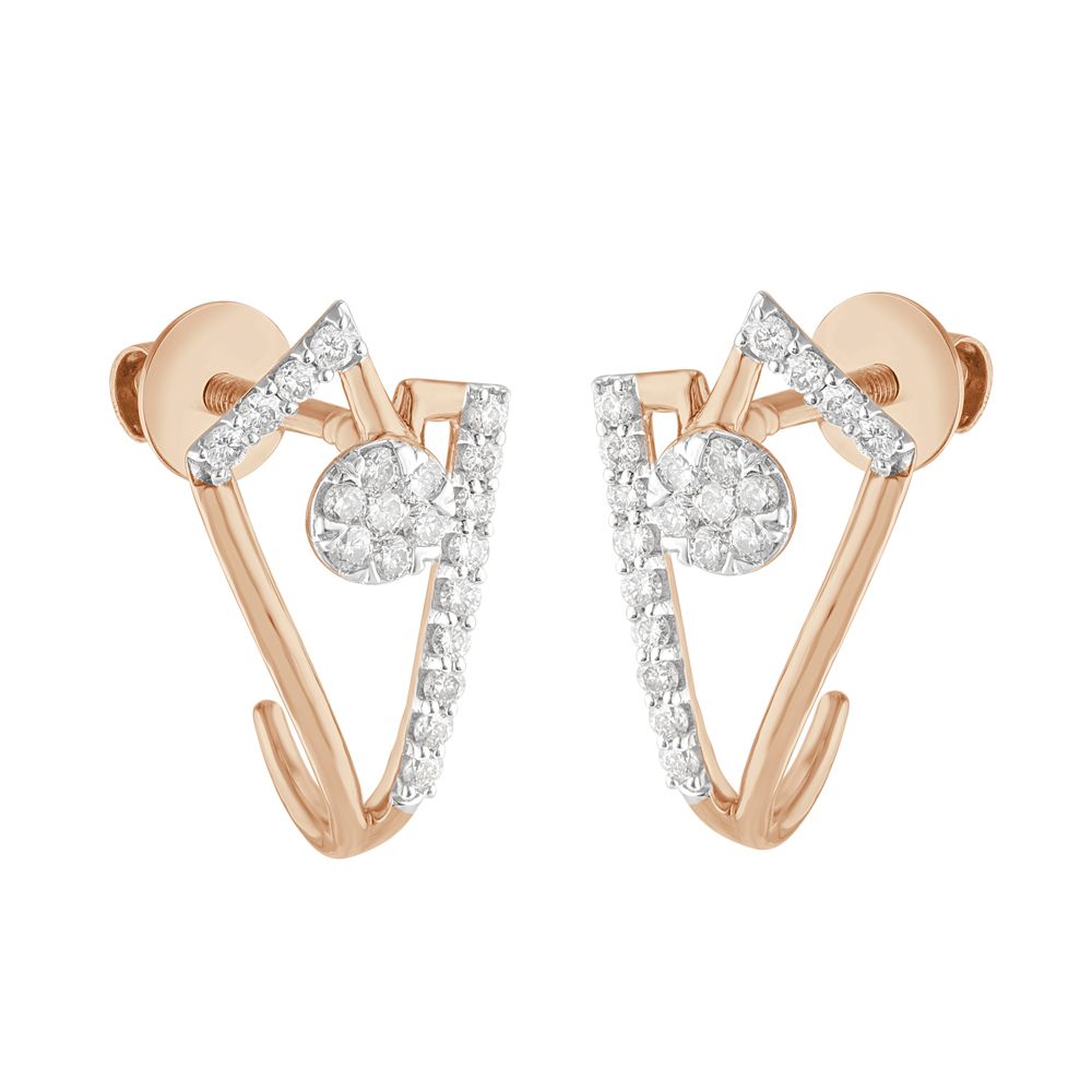 Delicate Triangular Diamond Studs-Earrings-OER23I37-D400X0C
